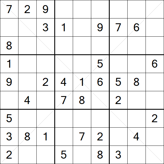 Sudoku X - Medium