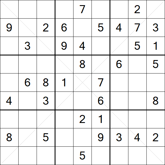 Sudoku X - Medium