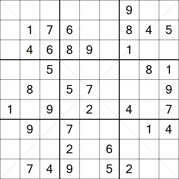 Sudoku X - Medium