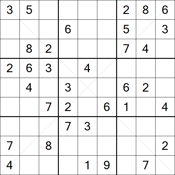 Sudoku X - Medium