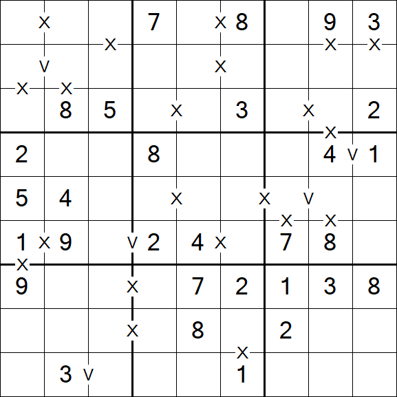 Sudoku XV - Einfach