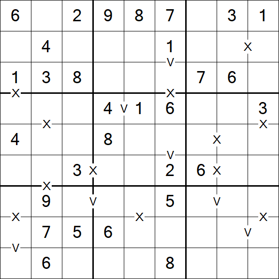 Sudoku XV - Einfach