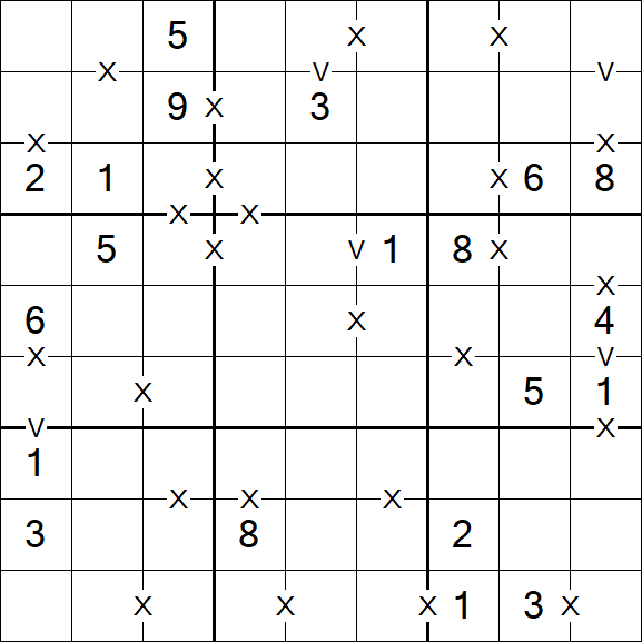 Sudoku XV - Moyen