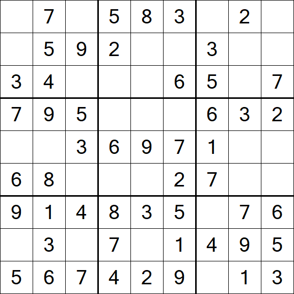 Sudoku fácil online