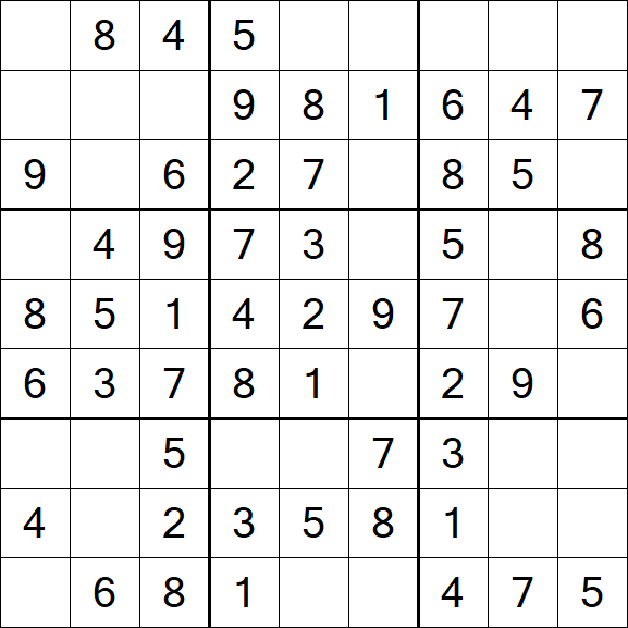 Sudoku - Einfach