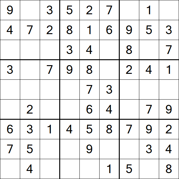 Sudoku - Fácil