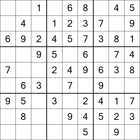 Sudoku - Einfach