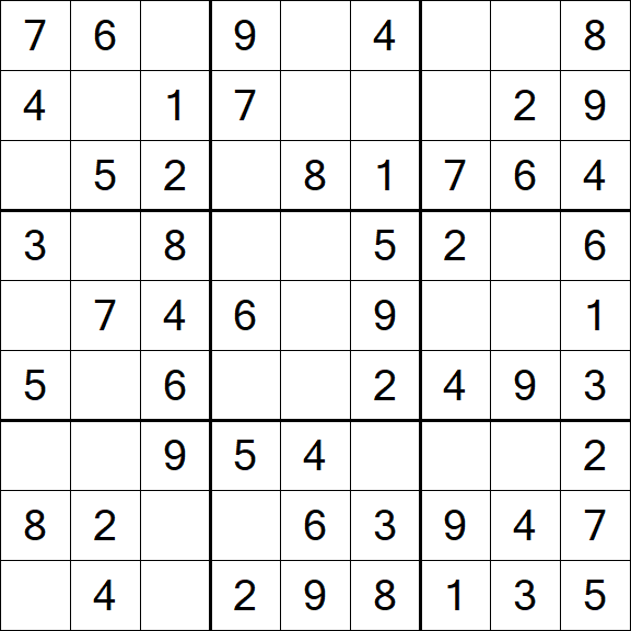 Sudoku - Einfach