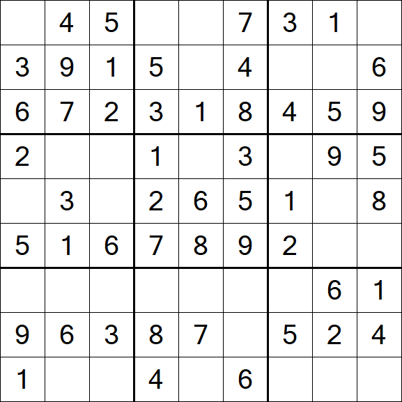 Sudoku - Einfach