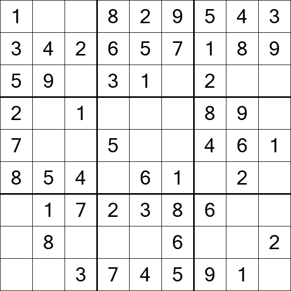 Sudoku - Einfach