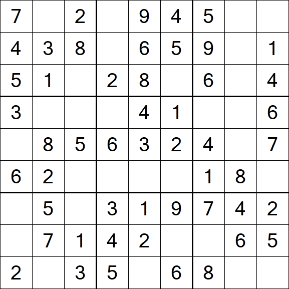 Sudoku - Einfach