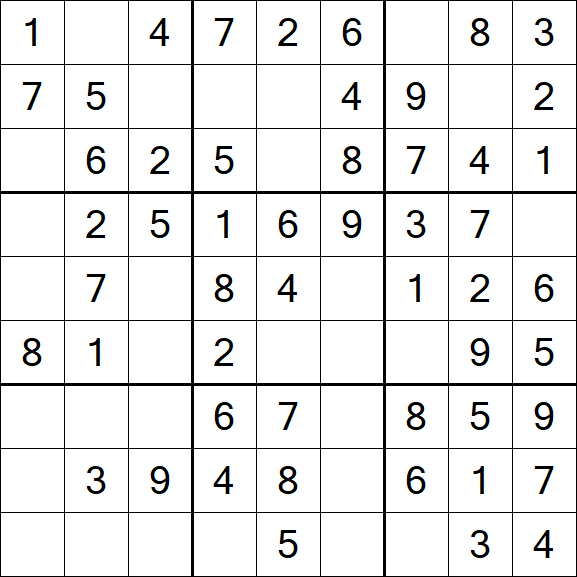 Sudoku - Einfach
