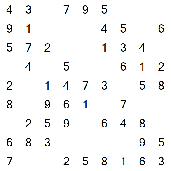 Sudoku - Easy