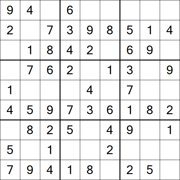 Sudoku - Fácil
