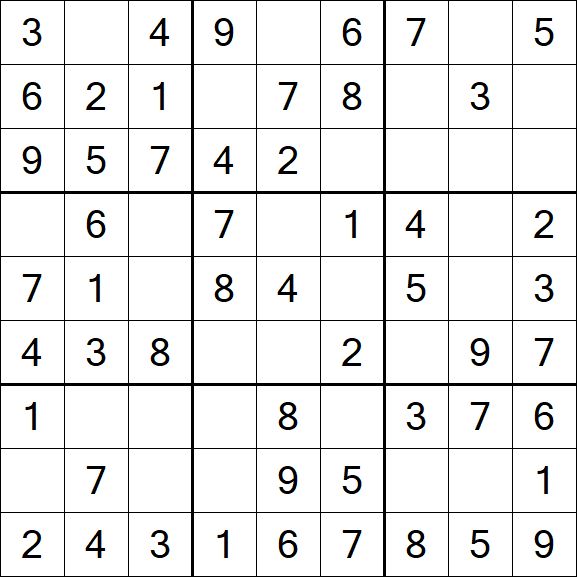 Sudoku - Fácil