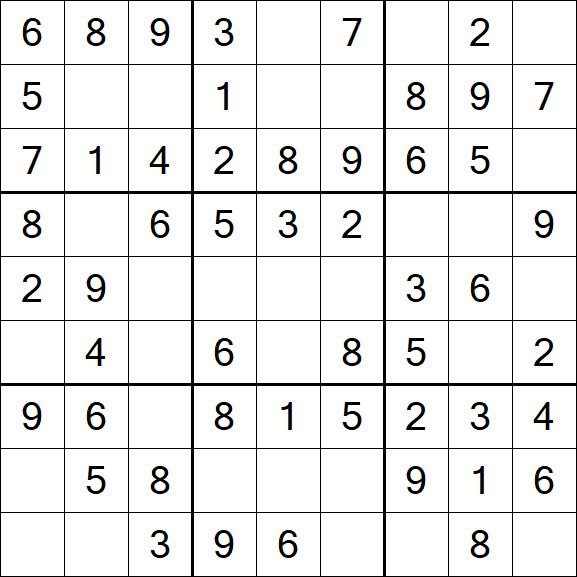 Sudoku - Fácil