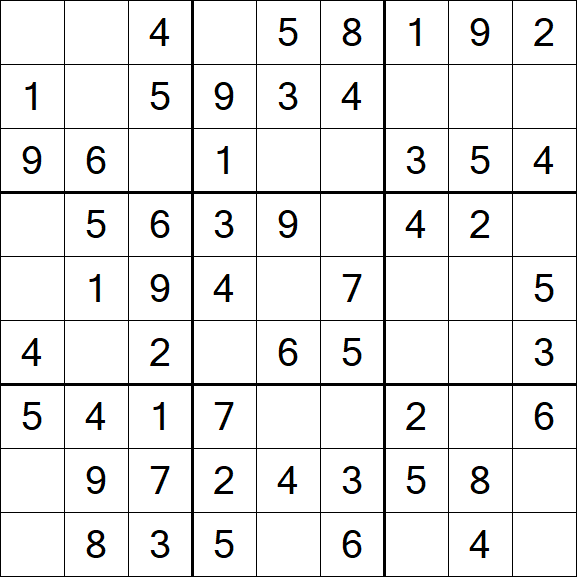 Sudoku - Fácil