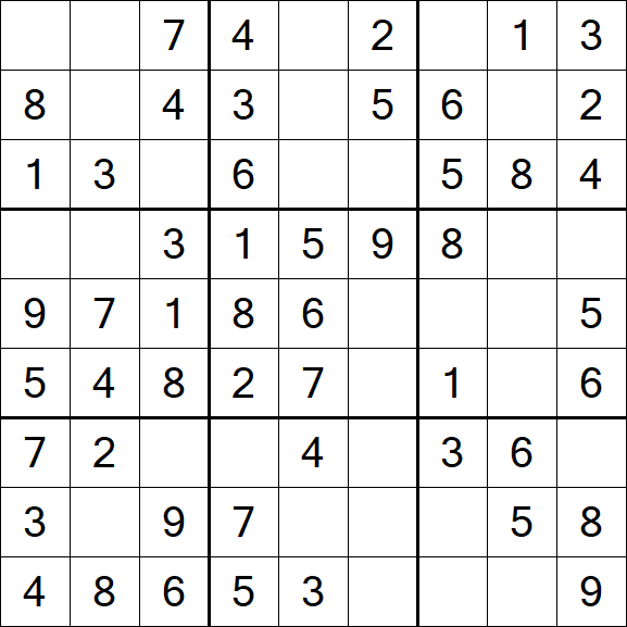 Sudoku - Einfach
