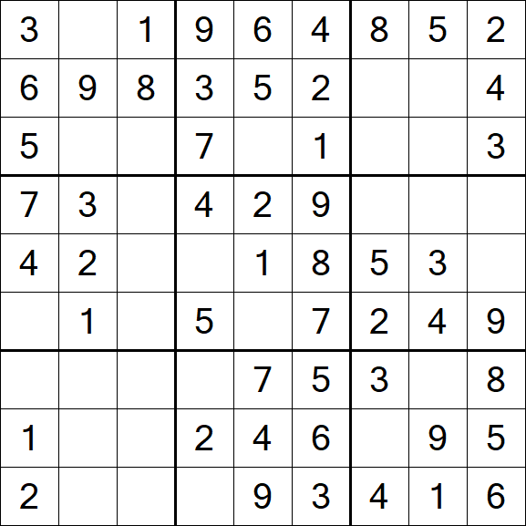 Sudoku - Einfach
