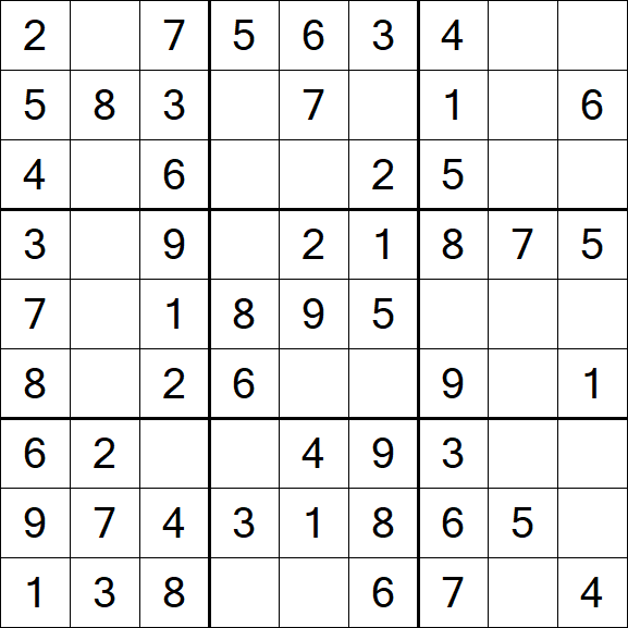 Sudoku - Einfach
