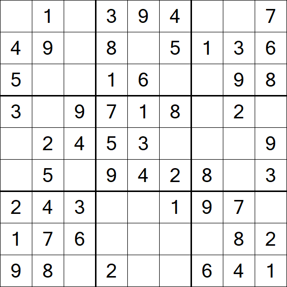 Sudoku - Einfach
