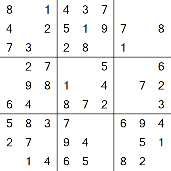 Sudoku - Einfach