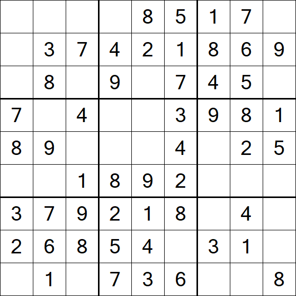 Sudoku - Fácil
