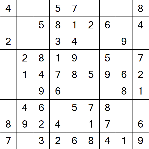 Sudoku - Fácil