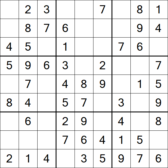 Sudoku - Fácil