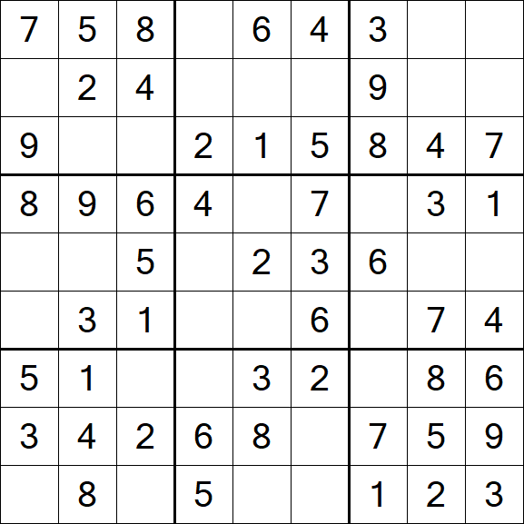 Sudoku - Fácil