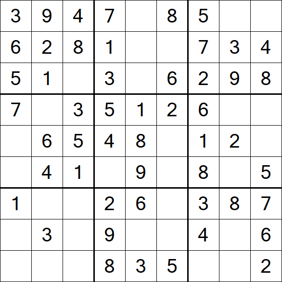 Sudoku - Fácil