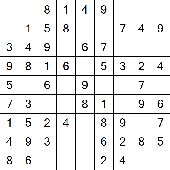 Sudoku - Einfach