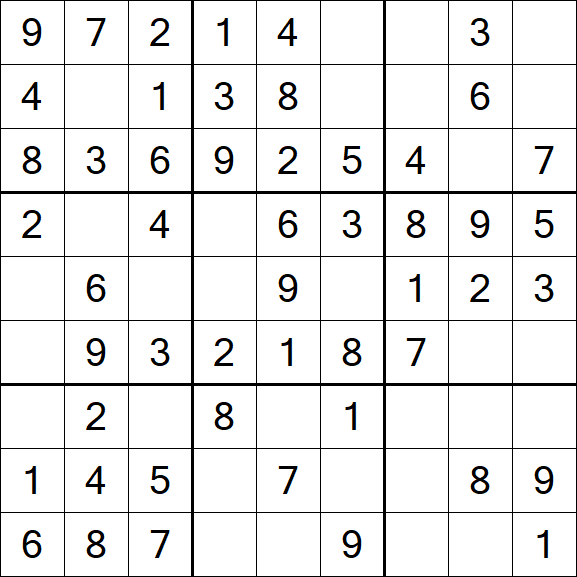 Sudoku - Einfach