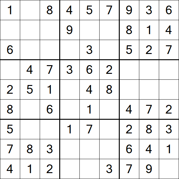 Sudoku - Fácil