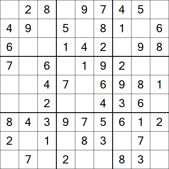 Sudoku - Einfach