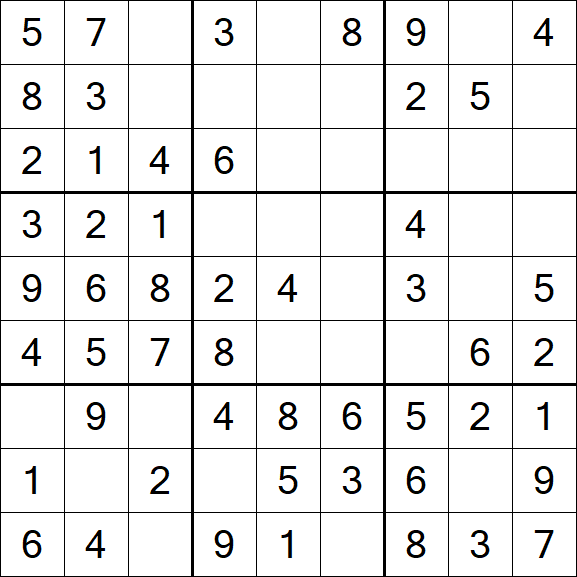 Sudoku - Einfach
