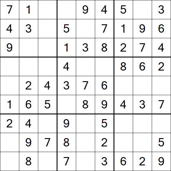 Sudoku - Einfach