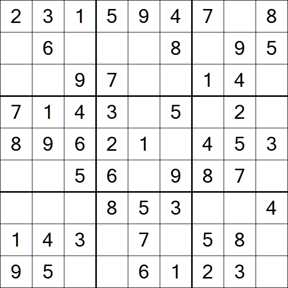 Sudoku - Einfach