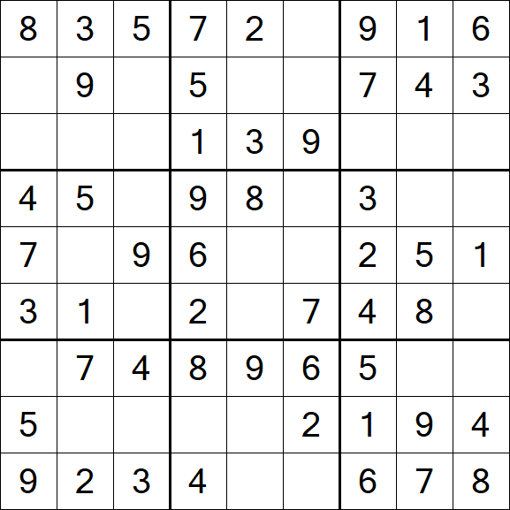 Sudoku - Einfach