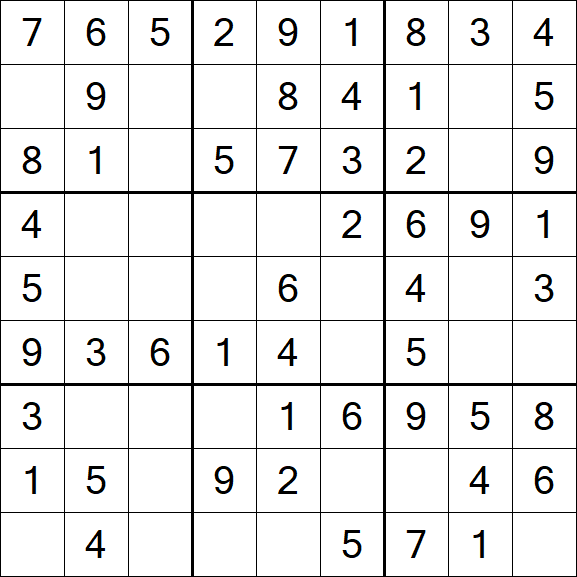 Sudoku - Einfach