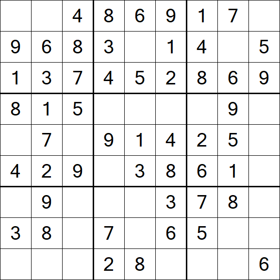 Sudoku - Einfach