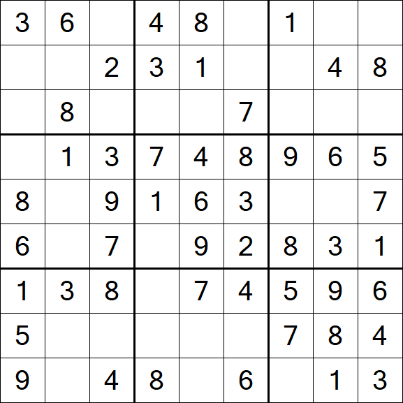 Sudoku - Einfach