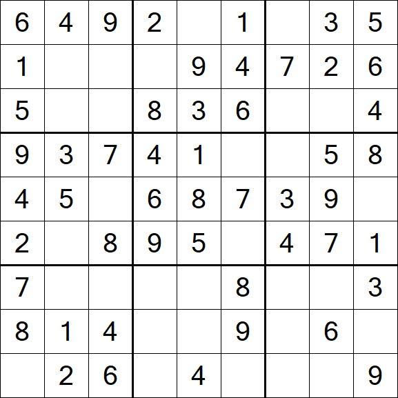 Sudoku - Einfach