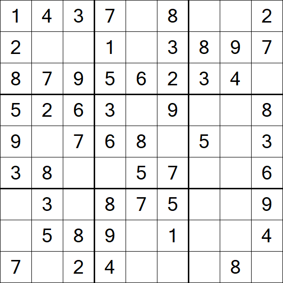 Sudoku - Einfach