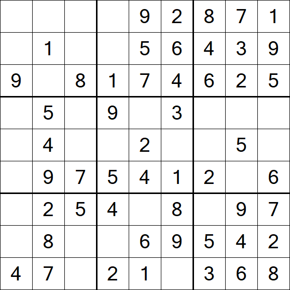 Sudoku - Einfach