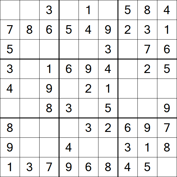 Sudoku - Einfach