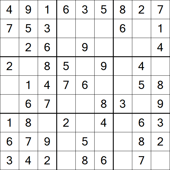 Sudoku - Einfach