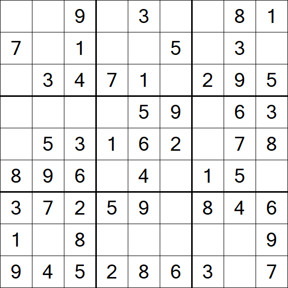 Sudoku - Einfach