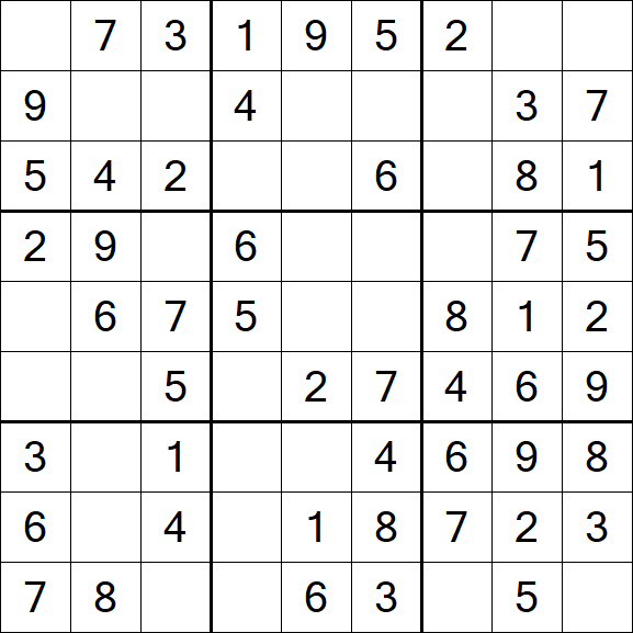 Sudoku - Einfach