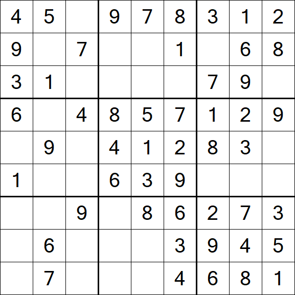 Sudoku - Einfach